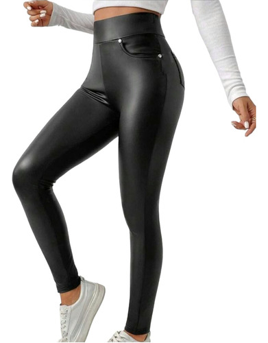 Leggings Calzas Efecto Cuero