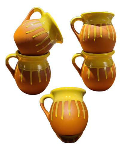 Jarrito De Barro Artesanal Cap 355 Ml Pack 24 Pzs