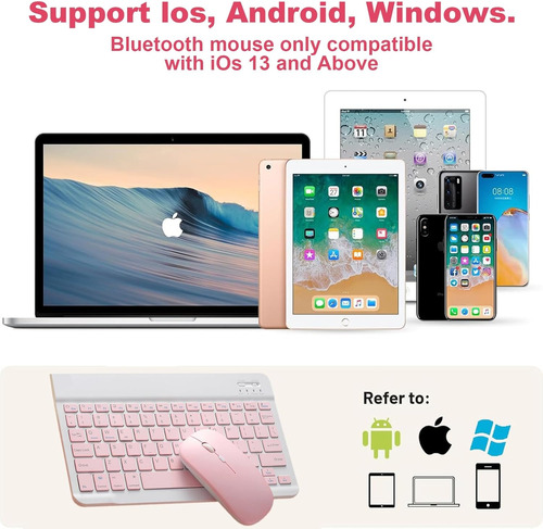 Kit Ratón Inalámbrico Con Ratón Pad Y Soporte Para Tablet