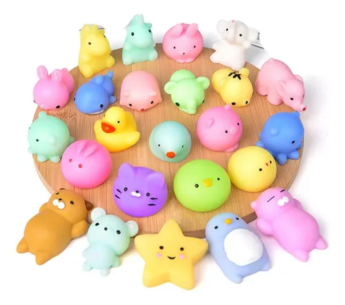 Kit Squishy Mochi Bichinho Macio De Apertar Anti Stress (20)
