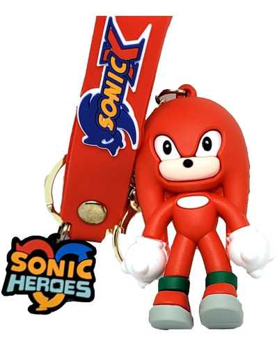 Llavero Sonic Knuckles Goma Nudillos Marvel