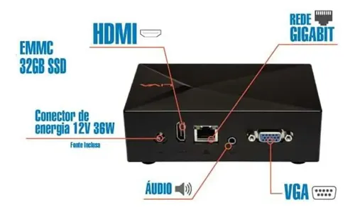 Mini Pc Intel Celeron J3160 2gb 32gb Wi-fi Hdmi Linux | MercadoLivre