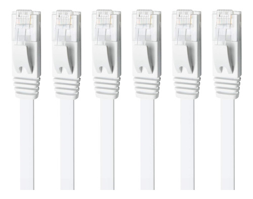 Yauhody Cable Ethernet Cat 6 De 5 Pies, Cable Plano Cat6 Bli