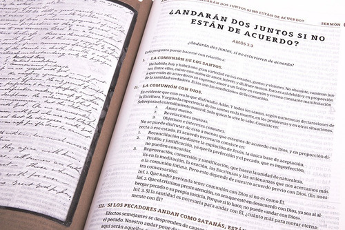 Imagen 2 de 5 de Biblia De Estudio Spurgeon Imitacion Piel Reina Valera 1960