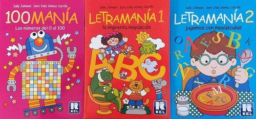 3 Libros 100manía - Letramania 1 Y 2 Kel 