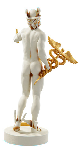 Estátua Hermes - Van Der Schardt - Recriação - Sem Pano Cor Cor mármore dourado