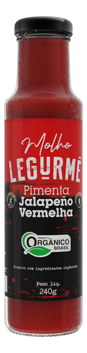 Molho De Pimenta Jalapeño Vermelha Orgânico Legurmê 240g
