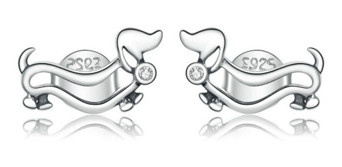 Aretes Chulada, Jocho Perro Salchicha, Plata .925, P0296