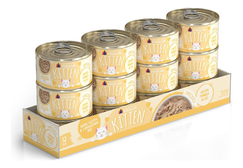 Weruva Alimento Para Gatito En Trozos Sabor Pollo Paq12 -3oz