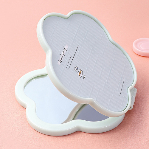 Espejo Cosmético Plegable Portátil De 1 Pieza Con Forma De M