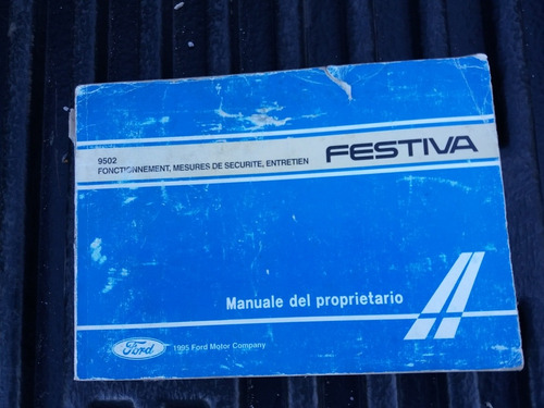 Libro Manual De Propietario Ford Festiva