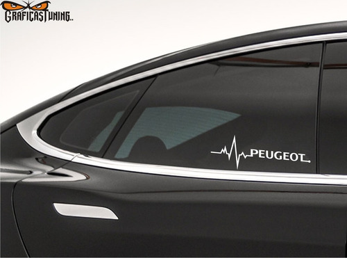 Imagen 3 de 4 de Calco Peugeot En Mi Sangre 20 X 7 Cm - Graficastuning