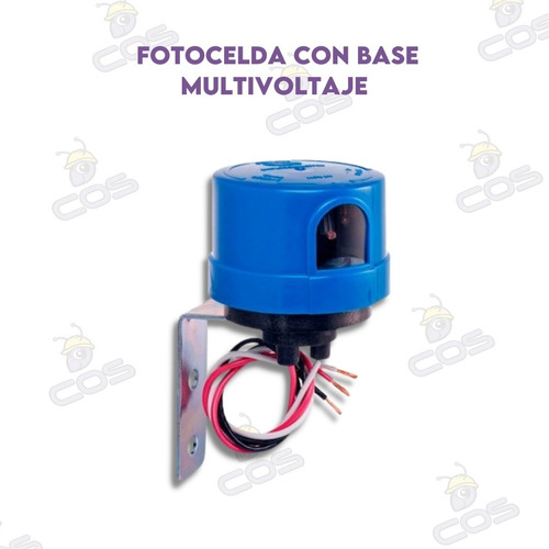 Fotocelda Con Base Multivoltaje Marca Exceline Ger-mv-nc-sds