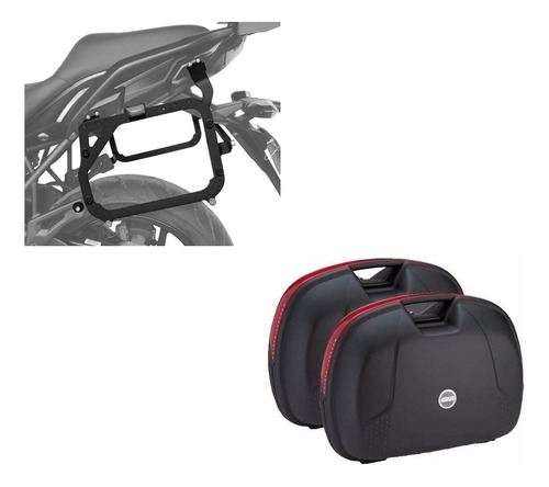 Suporte Baú Lateral + E360 Kawasaki Versys 650 2015 A 19 Sc
