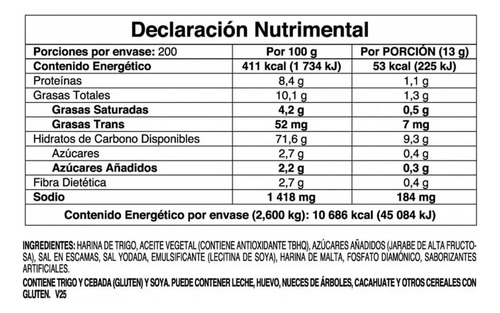 Saladitas Gamesa Con 200 Piezas De 13 Gramos C/u