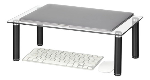 Mesa De Plataforma De Vidrio Plano Mdesign - Estante Elevado