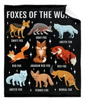 Comprar Manta De Franela De Foxes Of The World, Regalo Mujeres ...