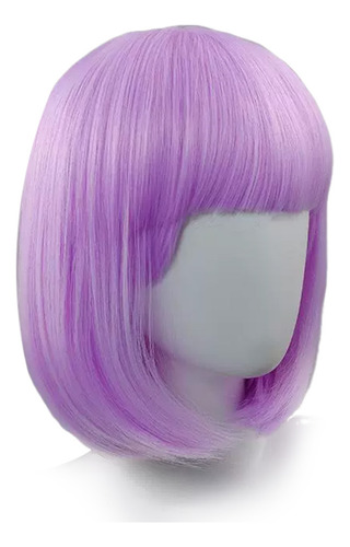 Peluca Bob Vibrante, Aspecto Realista, Ideal Para Fiestas