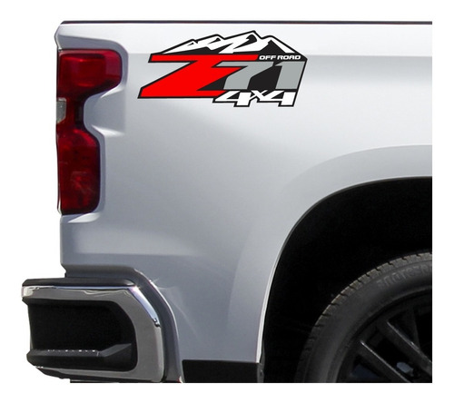 Sticker Z71 4x4 Mountain Pick Up Costados Batea Calcomanias