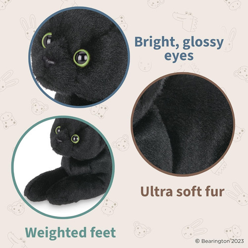 Bearington Lil Jinx Cat De 8 Pulgadas Cat Plush - Black Cat
