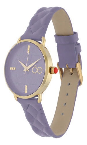 Reloj Cloe Mae Con Correa Fondo Lila