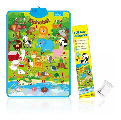 Tapete Alfombra Musical Animales Infantil Ingles + Baterias