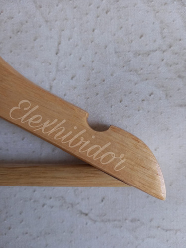 Percha Madera Laqueada Importada Niño 31 Cm X 10 Unidades