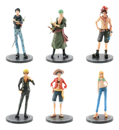 Set De Figuras Grandes De One Piece - 6 Unidades