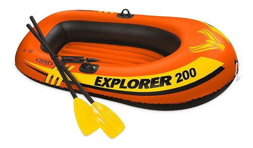 Imagen 5 de 7 de Balsa, Inflable, Canoa, Lancha, 2 Remos, Explorer 200, Intex