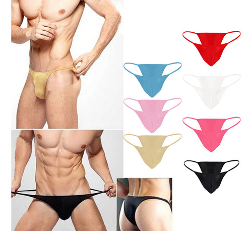 Calzoncillos De Bikini Para Hombre, Elásticos Y Abultados, 7