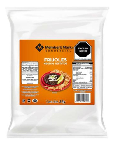 Frijoles Negros Member's Mark Refritos De 3 Kg