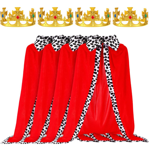 Seematn 4 Piezas King Robe Queen Robe Para Adulto King Cape 