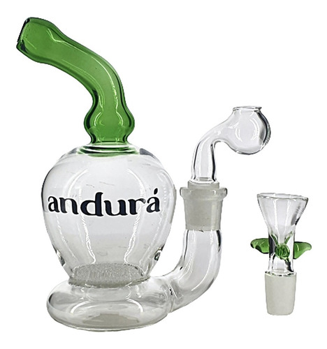 Andurá | Mini Bong De Vidro Placa Porosa - Oil Nail + Bowl