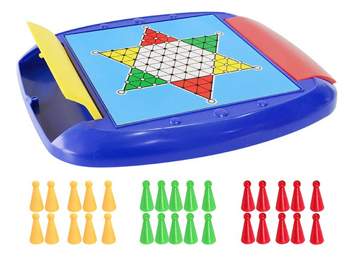 Jogo Tabuleiro 8em1 Xadrez Dama Chinesa Gamão Ludo Ganso ++