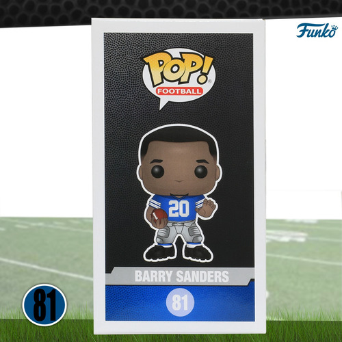 Funko Pop Barry Sanders #81 Nfl Detroit Lions Home Original