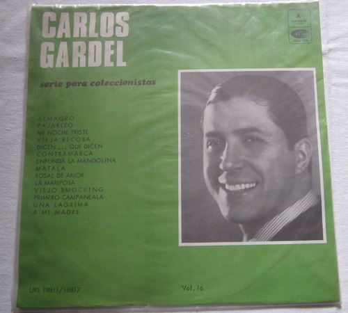 Antiguo Disco De Nilo Carlos Gardel Coleccionistas Vol 16