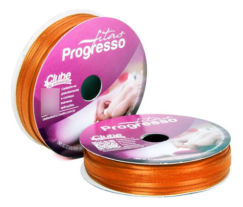 Fita Voil Progresso Zc001 7mm C/10m Cor Laranja