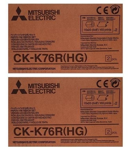 Mitsubishi 2xck-k76rhg Juego De Papel Y Tinta De 6 Para