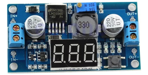 Módulo Lm2596 Dc-dc Buck 1.25v-35v Con Voltímetro Pelv 