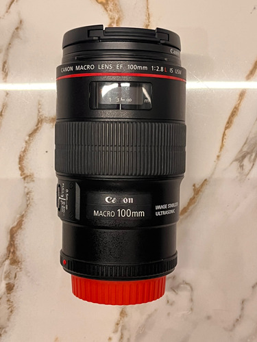 Canon Macro Lens Ef 100mmm 1:28 L Is Usm Canon Ef Preto (Usado)