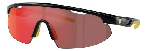 Lentes De Sol Fz6004u Espejo Dorado Rojo Ferrari Scuderia