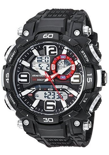 Reloj Armitron Sport  Para Hombre 20/5270blk0 De Cuarzo