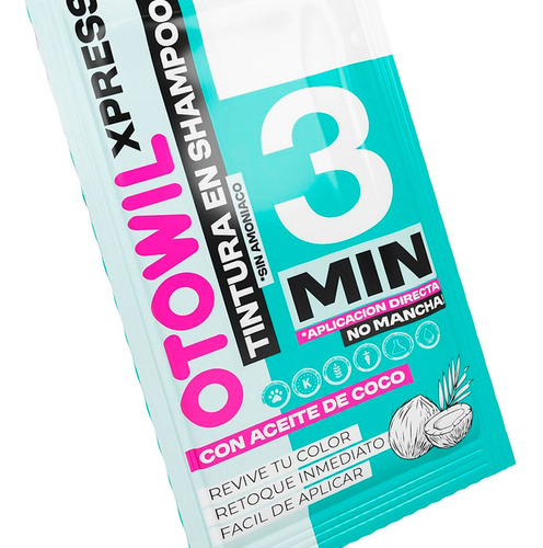 Otowil Xpress Tintura En Shampoo 3 Min Color Rubio X10