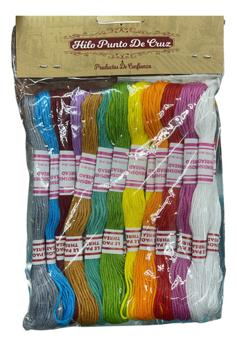 Hilo De Bordar Pack X 24 Unidades Color