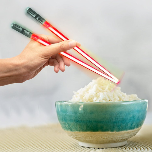 Lightsaber Led Light Up Chopsticks (1-pair, Red)