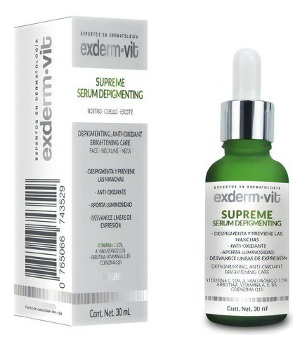 Exderm Vit Serum Supreme Despigmentante Vitamina C Tipo de piel Sensible