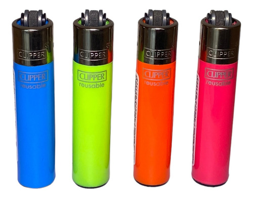 Encendedor Clipper Classic Recargable Colección Micro Fluo