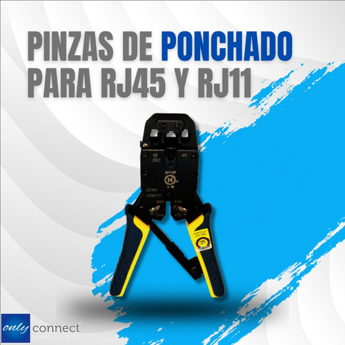 Pinza De Ponchado Xcase Para Rj45 Y Rj11 Uso Profesional