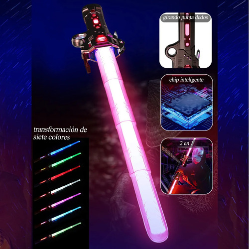 Espadas Láser 2 En 1 De Metal Led Combat Star Wars