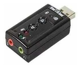 Tarjeta De Sonido Usb 7.1 3d Controles Volumen Plug & Play